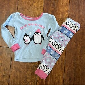 The Children’s Place Penguin Print Pajamas - pink  - 18-24 months